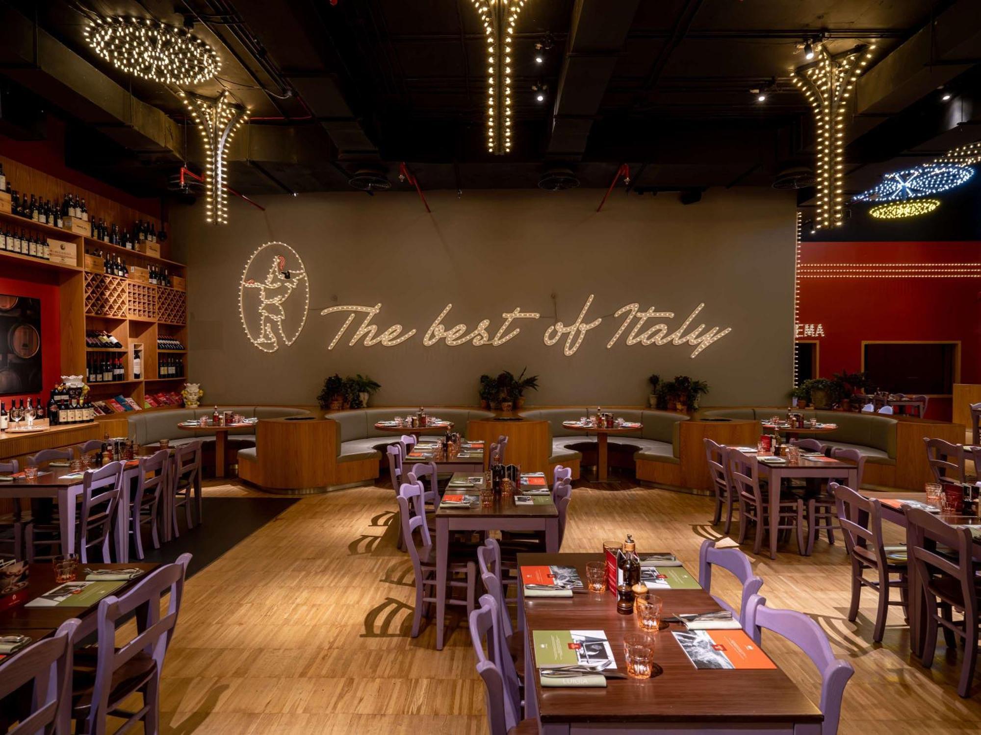 Rixos Premium Dubai Jbr Hotel Exterior foto The interior of a typical Italian restaurant